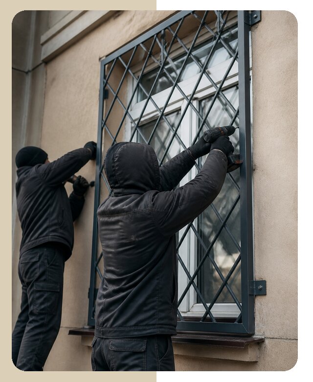 Установка антивандальных решеток на окна в Мурманске